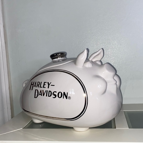HarleyDavidson Kitchen Harley Davidson Motorcycle Rare Pig Gas Tank Cookie Jar Wlid Large